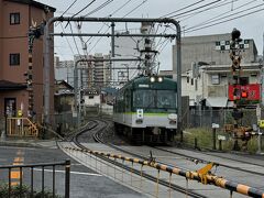 京阪電鉄石山坂本線600系車両に“坂本”行きのサボが付いていた！