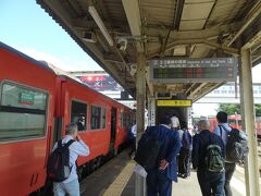 12：24，終点の三次駅に到着、芸備線は全線直通する列車はありません、この先乗り換えです、また三次駅は福山へ向かう福塩線の乗換駅でもあります