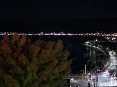 諏訪湖の夜景