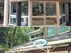 グリーン島の施設はグリーンアイランドリゾート（ホテル）のものが多い。
上：ホテルの入り口
下：メインストリートに面したカフェ、リトルバイツ(カフェ)Lite　Bites
