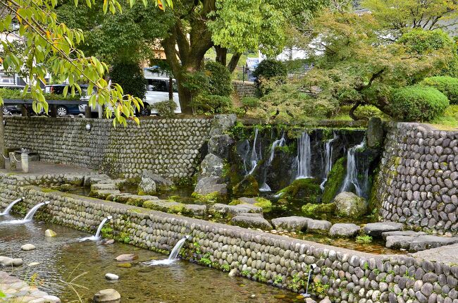 湊コミュニティ水路<br />路地を真直ぐに南方向へ進むと川原町広場に出ます。<br />その先にある湊コミュニティ水路は、長良川の清流を引き込んだ忠節用水放水路沿いに整備された、緑の回廊を彷彿とさせる藤棚下の散策道や木覧デッキ・八ツ橋・滝組前の沢飛石、及び親水階段と玉石河床などを配した水辺の施設です。魚の棲める深みや四季折々に咲く植栽など、散策道をそぞろ歩けば自然に水と緑に触れられる趣向です。