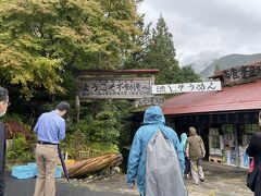 さて、下呂温泉から小一時間で付知峡に到着。まだ少し小雨降ってます。