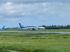 宮古空港へ。鬼滅ジェトが来ていました。