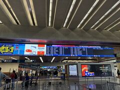 空港到着。帰りはNH１８３便Narita行。
荷物は無事預けられたけど、どこから出国？
よくわからないままさまよって、なんとか出国できました。あまり並ばず入れたような・・・早く旅行記書かないので、かなり忘れている。