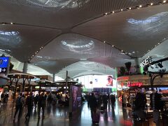 イスタンブール空港では、３時間以上乗り継ぎ時間があります。搭乗口に集合する時刻を確認して、一旦解散です。