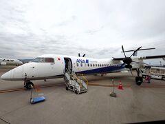 コロナ禍の後、長崎-伊丹便はボンバルディア（DHC8-Q400）での運用になりました。。