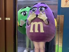 こちらの着ぐるみはオフィシャル。
m&m’s２階でグリーティングしてました。
ご帰還の時間となり、エレベーターが閉まる直前まで愛嬌たっぷり。