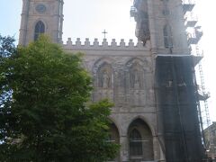 　プラスダルム駅から歩いてすぐにノートルダム大聖堂があります。当日は一部工事中でした。
