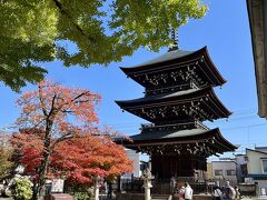 こちらは、飛騨国分寺。

この写真でiPhoneが飛騨国分寺と判断できた。

そんなに特徴的とは思えないけど。

手前の大木はイチョウ。
色づくまたあと一歩かな。