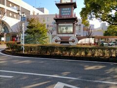 犬山駅前のからくり時計。ここからバスに乗りました。
