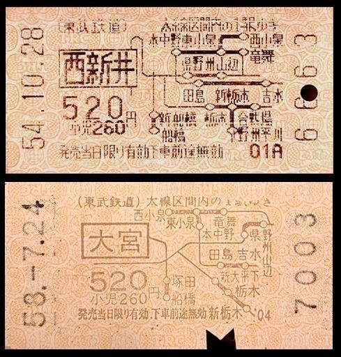 地図式乗車券の楽しみ（２）駅売りの地図式硬券 』東京の旅行記