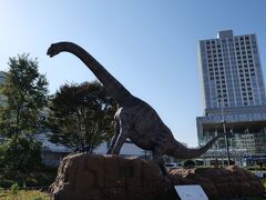 フクイティタンがお出迎え。