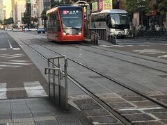 路面電車大街道駅。