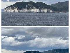 相方が撮った一枚で、あの島の上には土佐沖の島灯台が見えます。。

もう少しで豊後水道だから揺れも落ち着くだろうって相方が言うけれど・・
う～ん起きれない(*_*;
ってか相方の方が回復が早いのは何故・・・
さては・・アルコールパワーかしら(笑)

