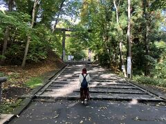 円山公園駅から徒歩5分。
北海道神宮に入りました。

とても静かです。
エゾリスにも出会えました。