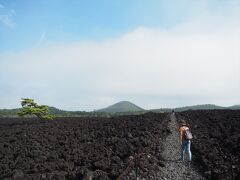 【焼走り溶岩流】階段を登ると、この景色になります。少ない労力で別世界感が味わえます。