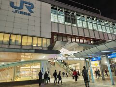 食後に岡山駅へ