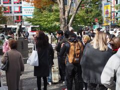 何やら駅前に列ができていたので覗いてみるとハチ公像の前で皆さん順番に記念撮影。

皆さん、お行儀がよろしいな。