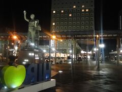 東横イン　ホテルの　夜景。