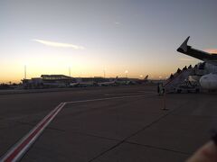 カサブランカ モハンメド5世空港の黎明