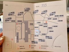 3日目。

一回洗濯をしておきたいので場所を確認。
デザートガーデンホテルの全体MAP。

上の方角にウルルがあるから
ほんとに今回の333号室めちゃいい部屋だって分かる！
