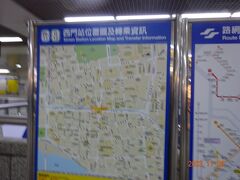 地図が駅構内のあちこちにあった。