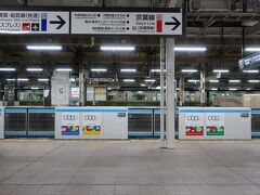 まだ夜が明ける前、人けのない東京駅。
