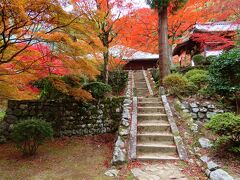 石段を下りたところから境内を振り返ると、絶景でした。