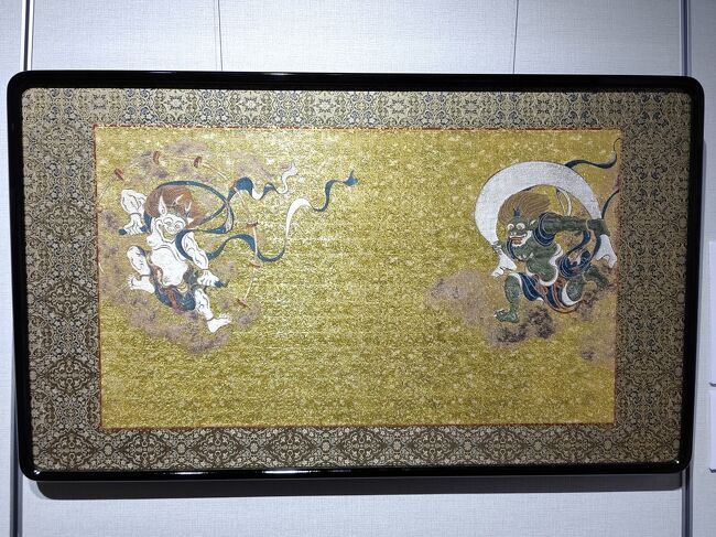 風神雷神図など、古典柄も数多く展示