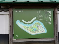 岡山後楽園の全体の案内図です。