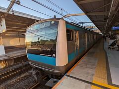 石川町駅までJR京浜東北線で移動。