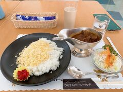 今回は、チーズカレーをオーダーしました。　私は辛いのが苦手で、メニューにもピリ辛と書かれていたので頼む前に聞いたら、「お子様だとちょっと辛いと感じる程度ですよ」と言われたので安心して注文出来ました。　