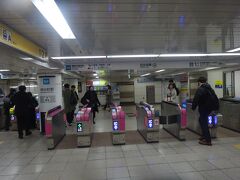 神谷町駅で地下鉄に乗ります。
