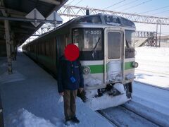  函館本線の普通列車に乗り換えます。