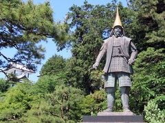 金沢城外周ぐるり、スタート地点は白鳥路入り口、前田利家像前。タイムスタンプ9:18