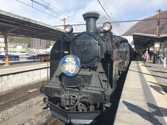 下今市駅に着いたらSL大樹が止まってました。