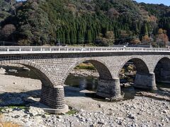 平田城址の近くには耶馬渓三橋の一つ、馬溪橋がありました（中津市の有形文化財）