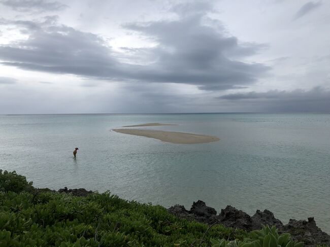 干潮だと<br />砂浜が出現するそうです
