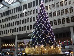 台北駅一階ホールのクリスマスツリー
天井が高いのでとても大きなツリーですが
小さく見えますね
それだけ台北駅は巨大な建物なんですね