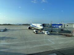 新千歳空港行きの飛行機。