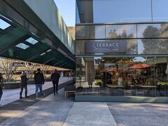 このビルの２階にある大好きな「Terrace Cafe」
これは去年行った時の写真。
本当に癒される素敵なカフェだったのに、ビルの関係者以外は入れなくなったとは・・・ああ、残念無念。
でもね、いずれはそうなるんじゃないかなと予感はしていたの。前回来た時から支払いは社員IDかクレカのみになっていたし。
もう入れないのは残念だけど、ずっと素敵な存在でいてね。