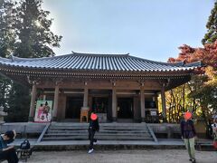 弥山本堂に着いた～、ここまで約20分。806年に弘法大師が開いたと伝えられます。