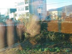 国府津からの御殿場線、下は小田急線、ふじさん号は御殿場線への連絡線上