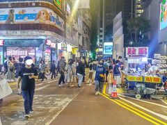 土曜日香港の夜。
賑わってる～