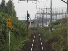 2023.11.05　福島ゆき普通列車車内
卸町の直後に新幹線をアンダーパス。