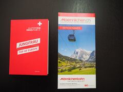 　昨日、パスを交換したときにもらった？ユングフラウ鉄道乗車記念パスポートとホテルでもらったメンリッフェンバーンのパンフレット。これらもいいお土産です。