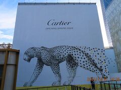 カルティエの建物には豹が描かれてます。
