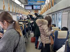 電車での移動