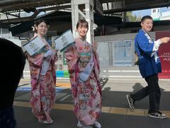 ★10：30
その後は栃木県の小山を経由し、水戸線に入って再び茨城へ。ここで古河市の皆さんとはお別れ。