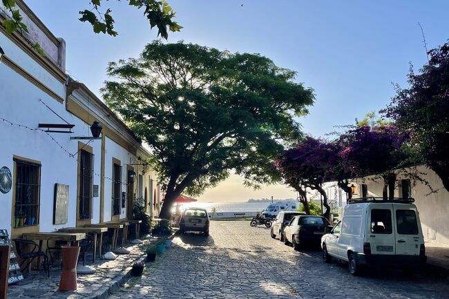 暑いので日陰へ。